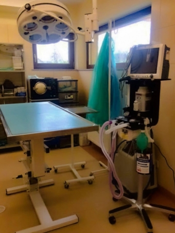 W pełni wyposażona sala chirurgiczna w Przychodni Weterynaryjnej OnkolVet